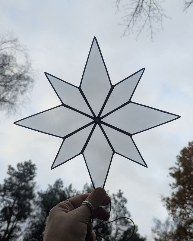 -VOL- Zaterdag 19 december - glasworkshop 2 kerstster