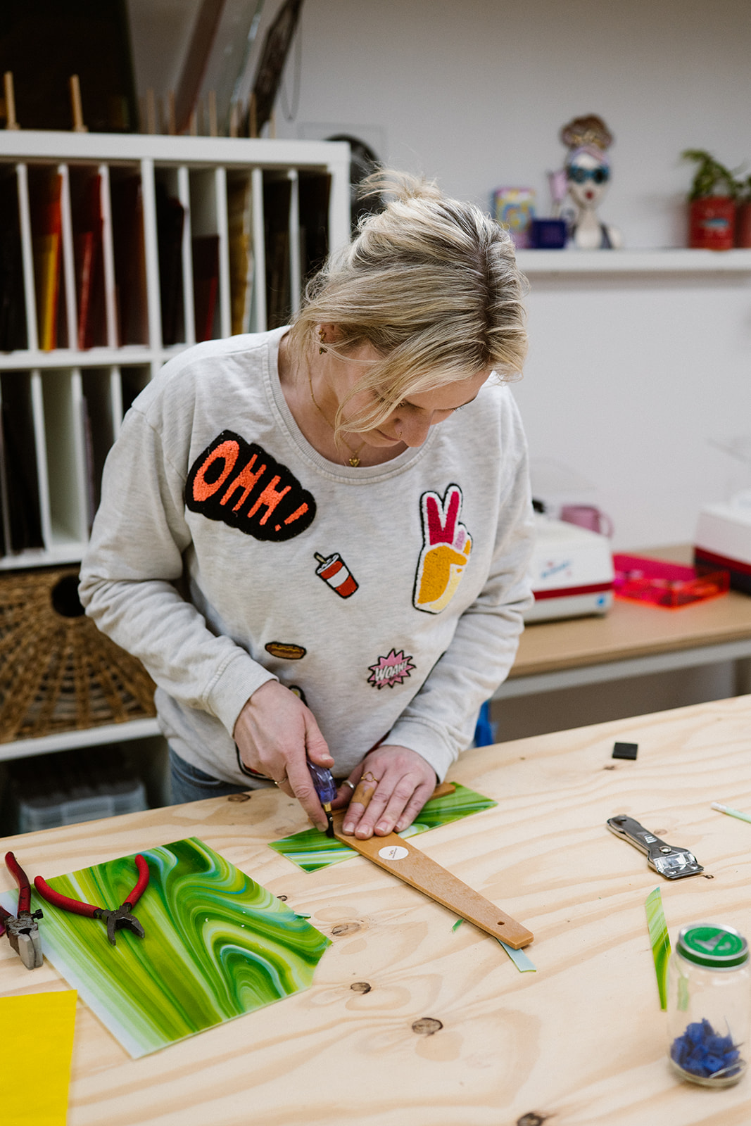 Vrijdag 14 augustus - glasworkshop 1 Jenita - Studio Lichtvangers
